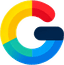 It's a logo that's similar, but legally distinct from the Google logo